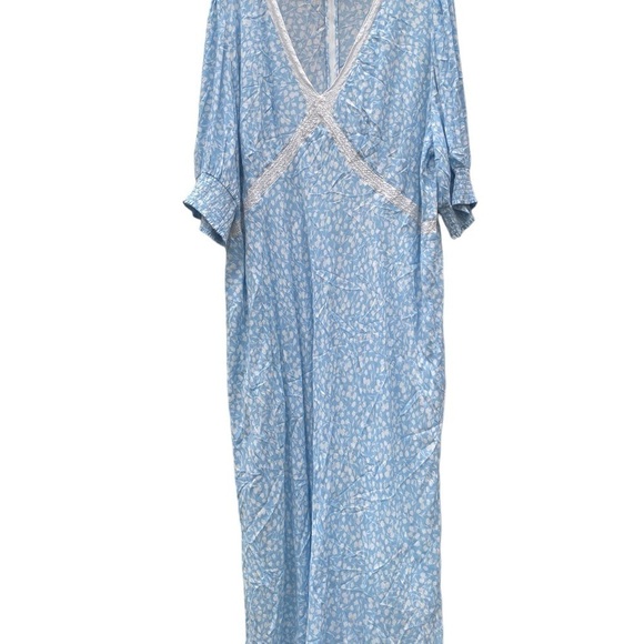 RIXO for Target Floral Puff Sleeve Swing Dress | Size: 28W/30 W - Picture 3 of 13